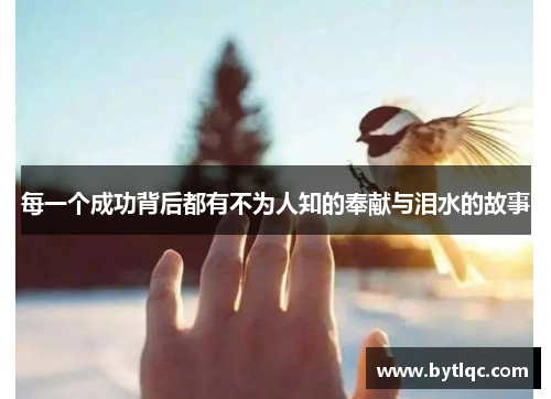 每一个成功背后都有不为人知的奉献与泪水的故事