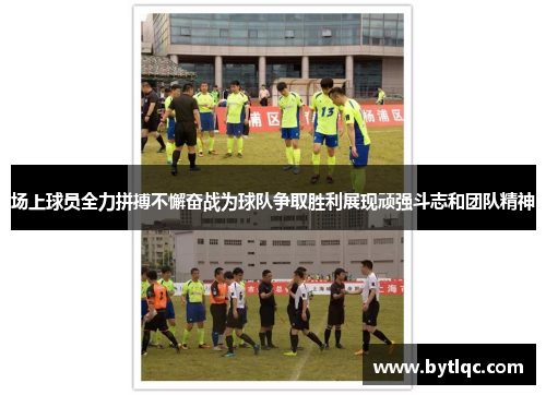 场上球员全力拼搏不懈奋战为球队争取胜利展现顽强斗志和团队精神